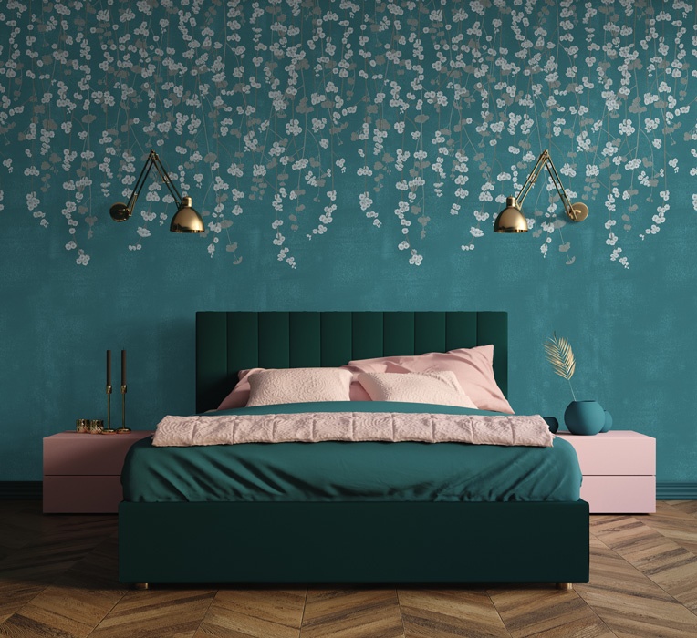 Teal and Gold Accents