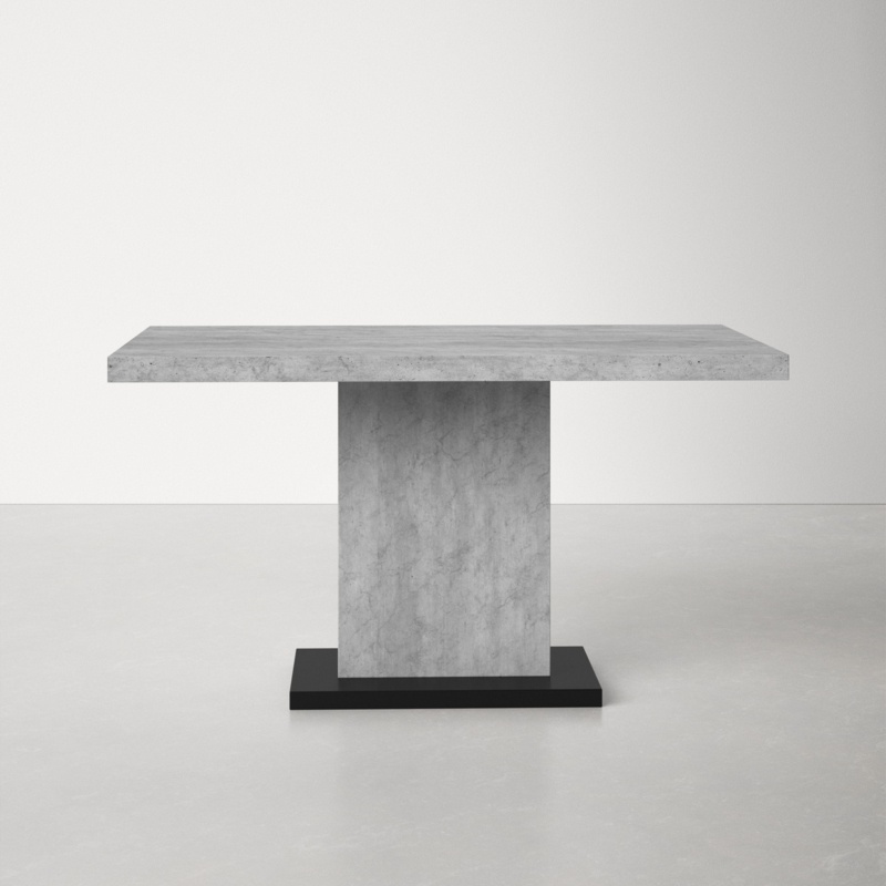 Sleek Faux-Stone Dining Table