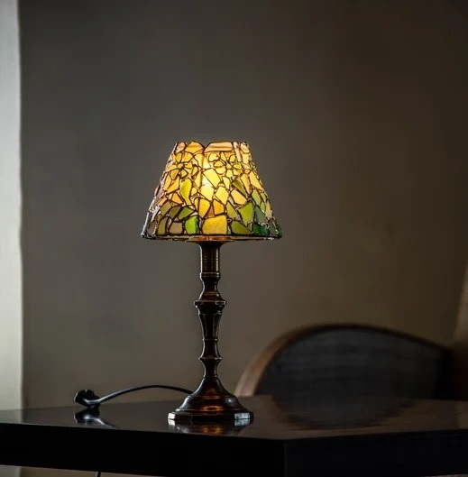 Tiffany Style Sea Glass Lamp