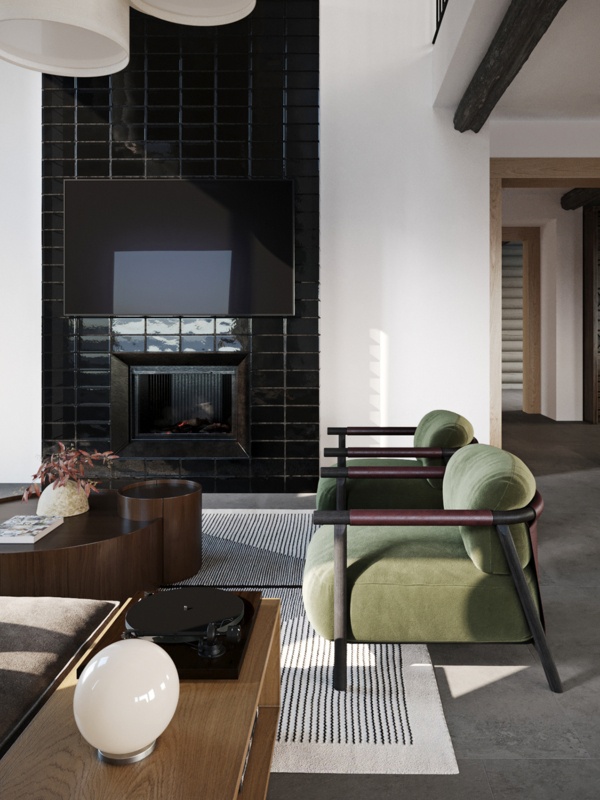 Tiled Fireplace Surround