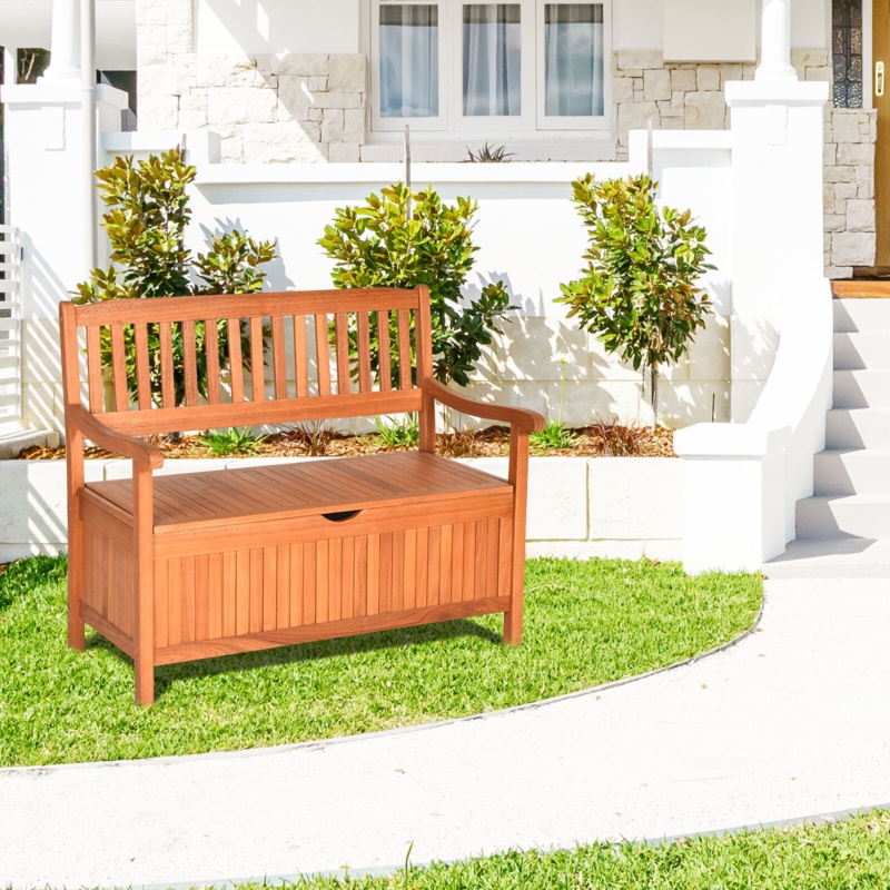 Solid Eucalyptus Outdoor Storage Box