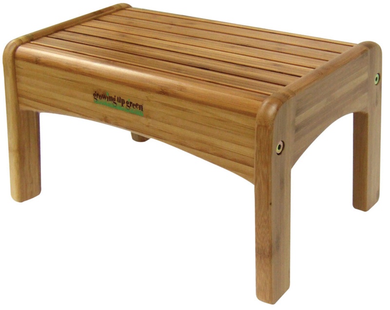 Truluck 1 - Step Bamboo Lightweight Step Stool