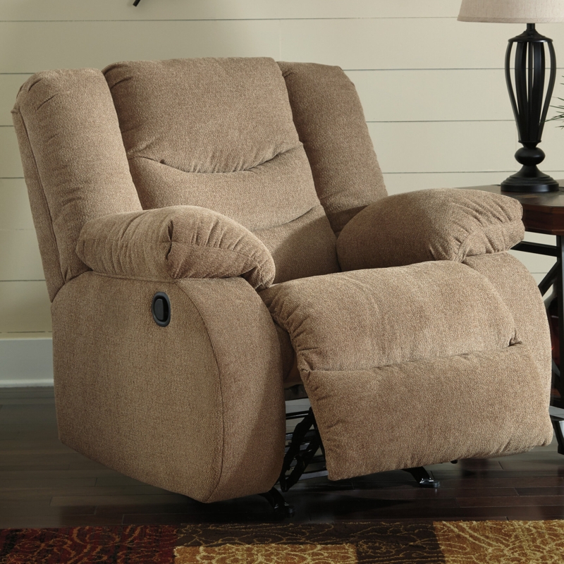 Rocker Recliner with Chenille Upholstery