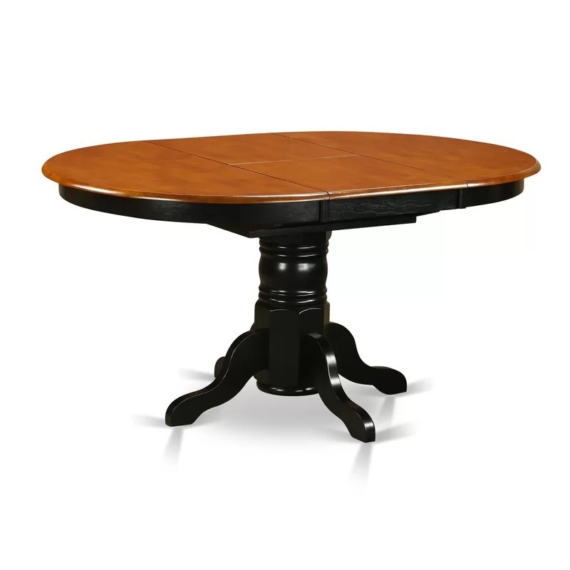 Two Tone Round Butterfly Leaf Table