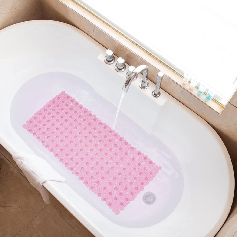 Pebble Massage Shower Mat with Drainage Holes