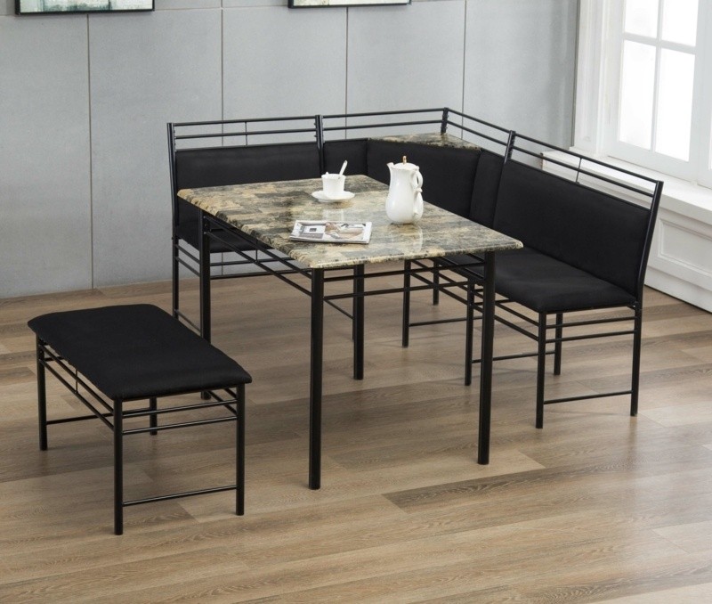 Tyrell 4 - Person Breakfast Nook Dining Set