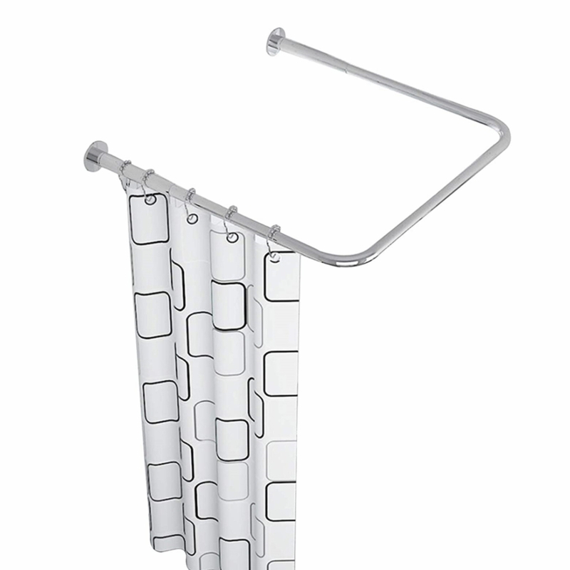 U-Shaped Adjustable Shower Curtain Rod