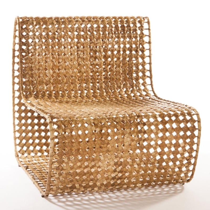 Hand-Woven Banana Leaf Accent Chair