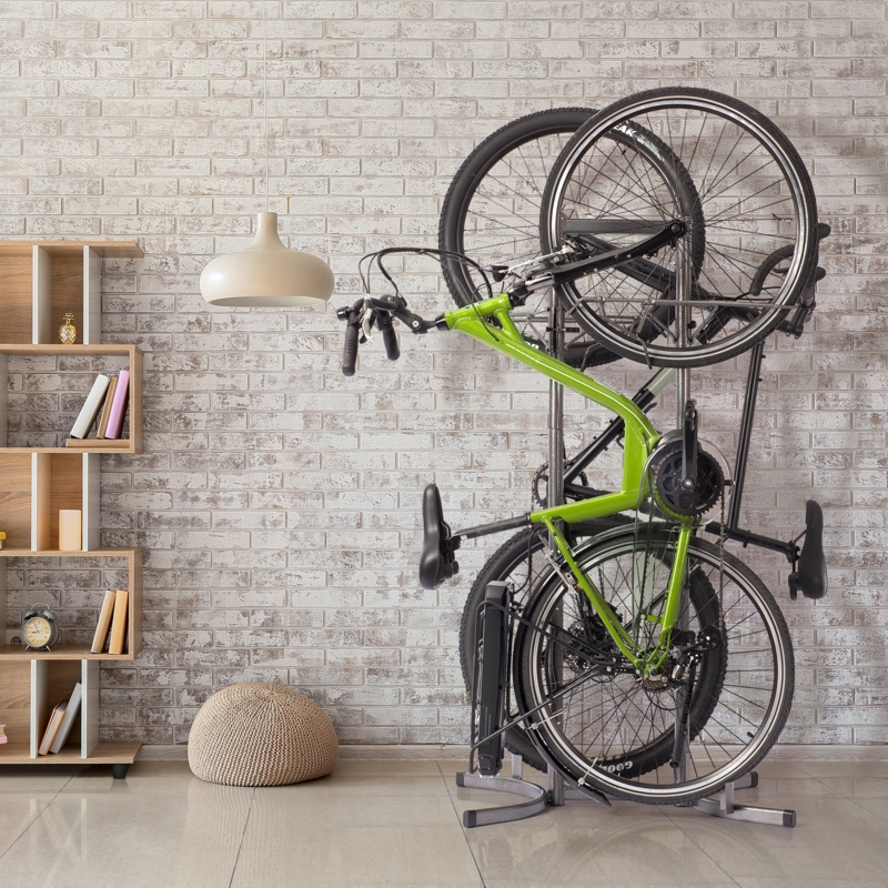 Two Bike Vertical Storage Rack