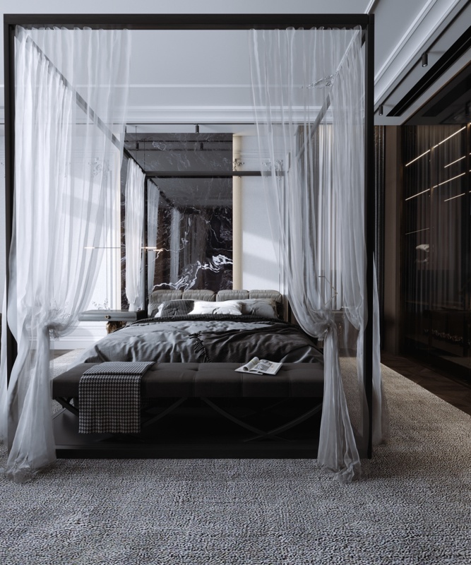 Use a canopy or draping for a romantic touch