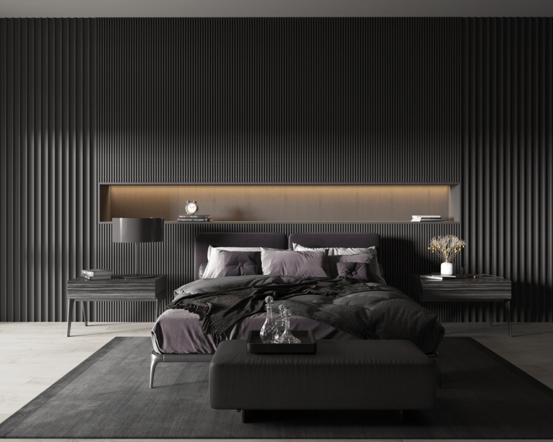 Use black walls for a dramatic effect