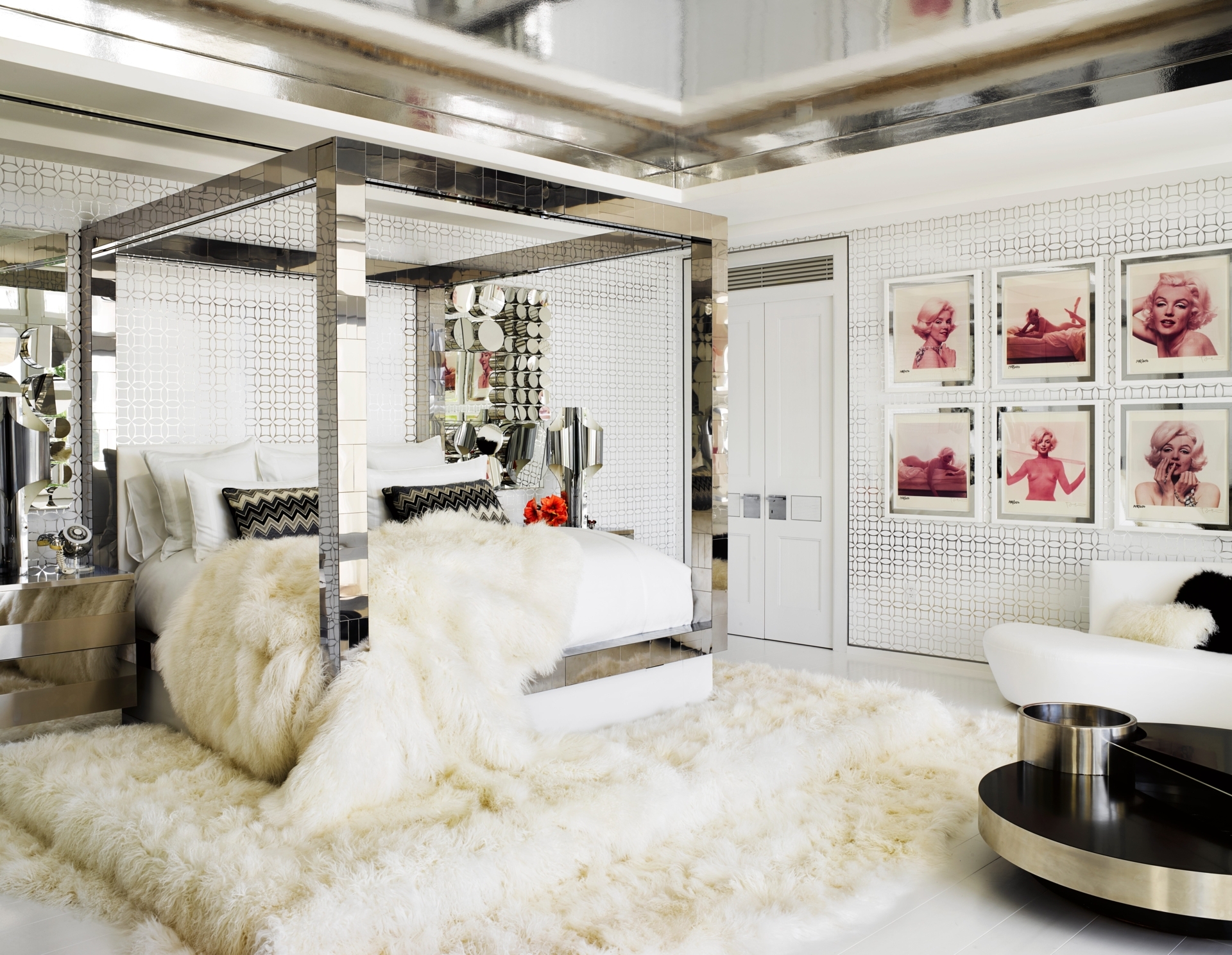 Use mirrored furniture