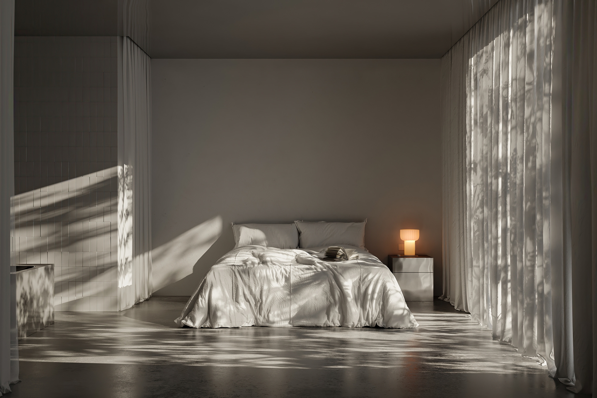 Use White Bedside Lamps