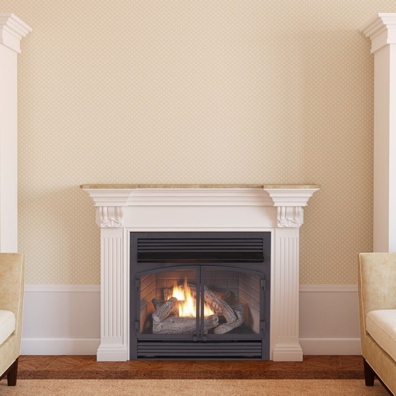 Full Size Vent Free Zero Clearance Fireplace Insert