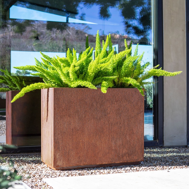 Veradek Metallic Series Corten Steel Span Planter