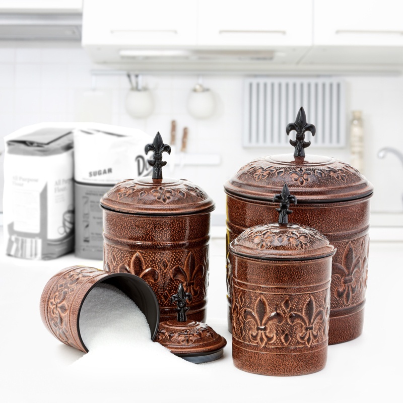 Versailles 4 Piece Kitchen Canister Set