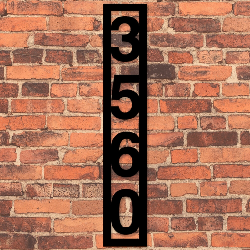 Custom-Made Address Sign with Laser Precision