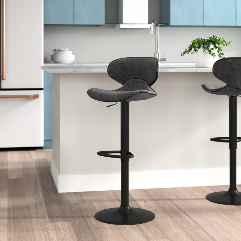 360° Swivel Bar Stools with Adjustable Height (Set of 2)
