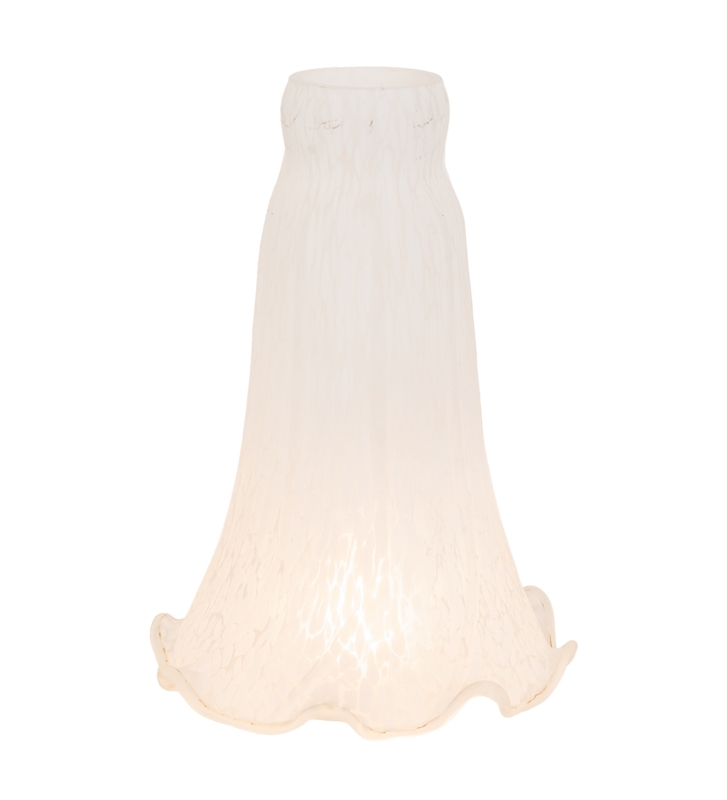 Winter White Lily Glass Shade