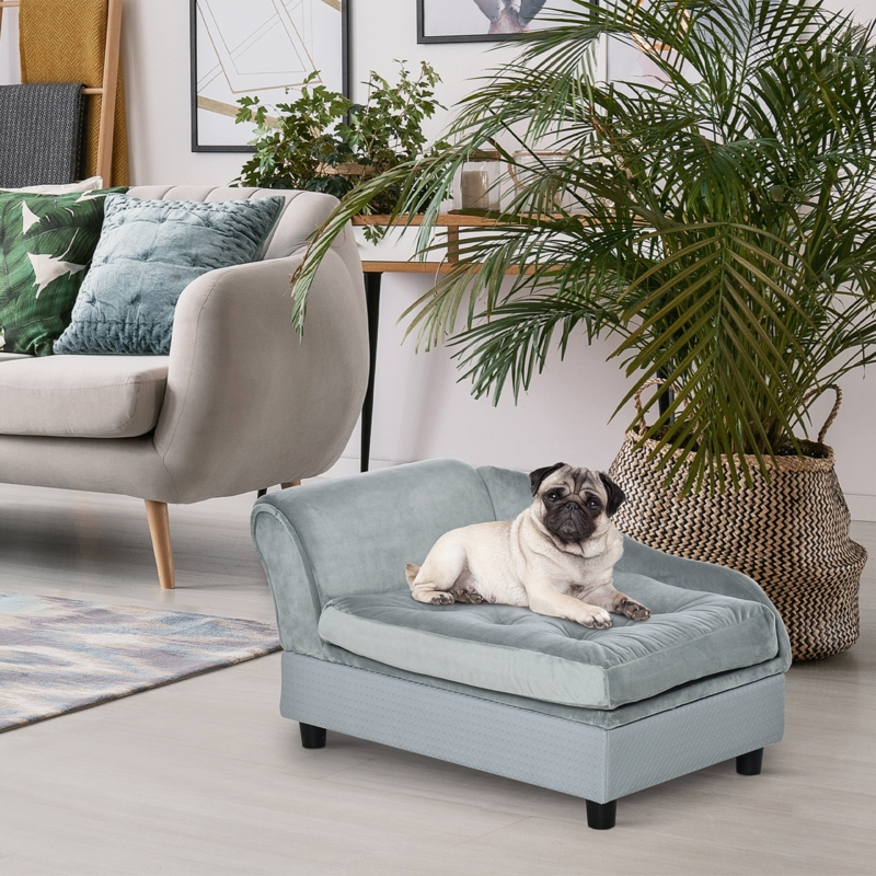 Plush Pet Sofa with Storage