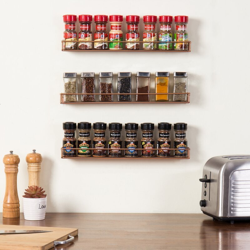 Wall Mounted Spice Cabinet Organizer