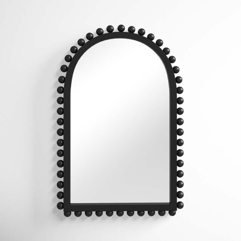 Playful Beaded Accent Mirror