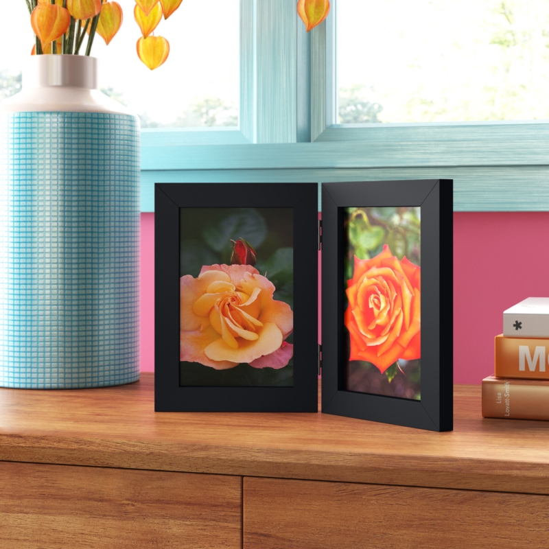 Foldable Two-Photo Picture Frame