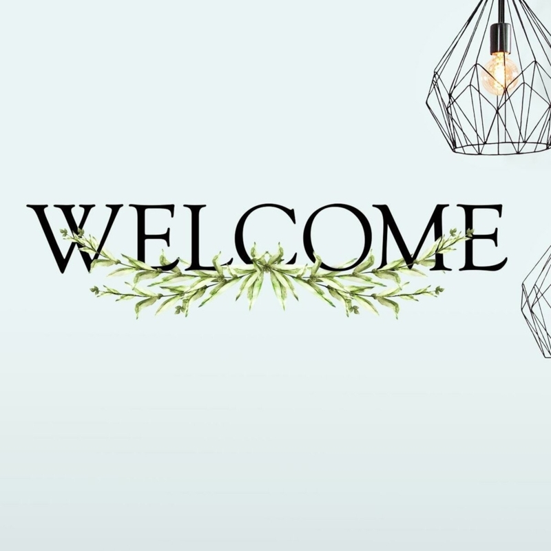 Welcome Quote Peel and Stick Wall Decals