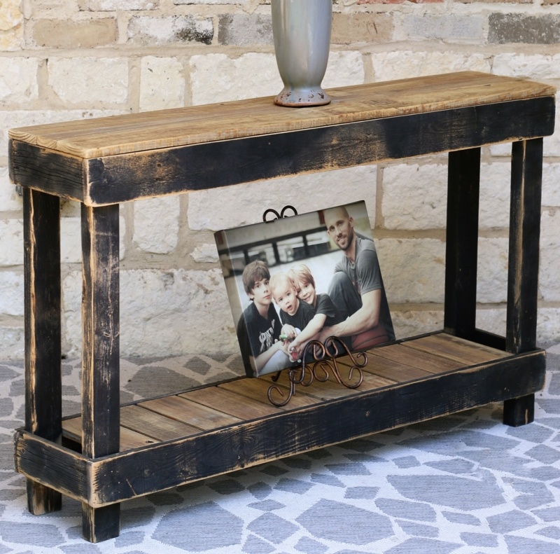 Reclaimed Wood Combo Console Table