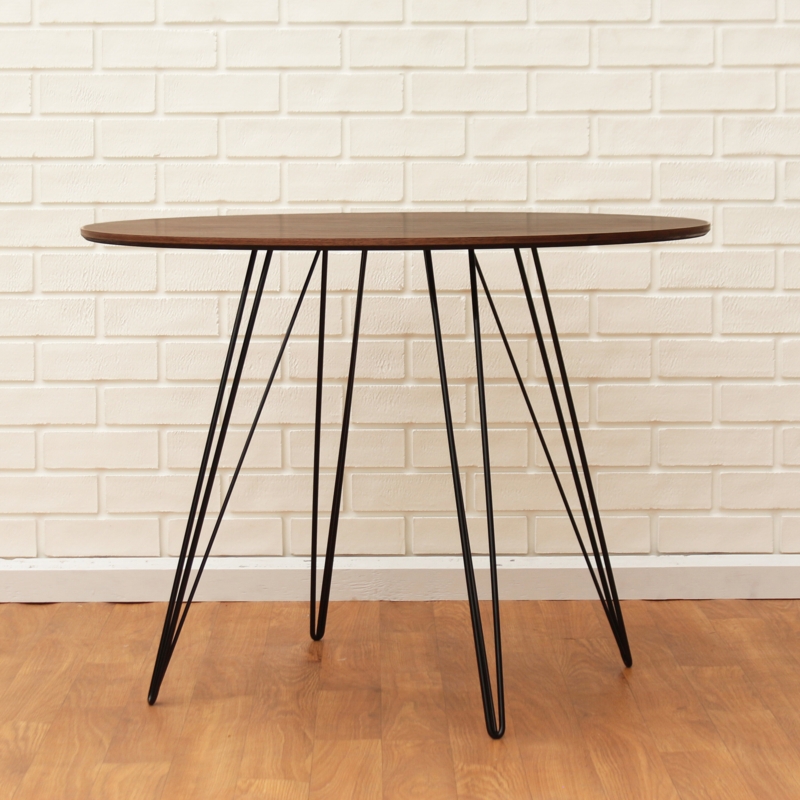 Handcrafted Walnut Table with Hairpin Legs