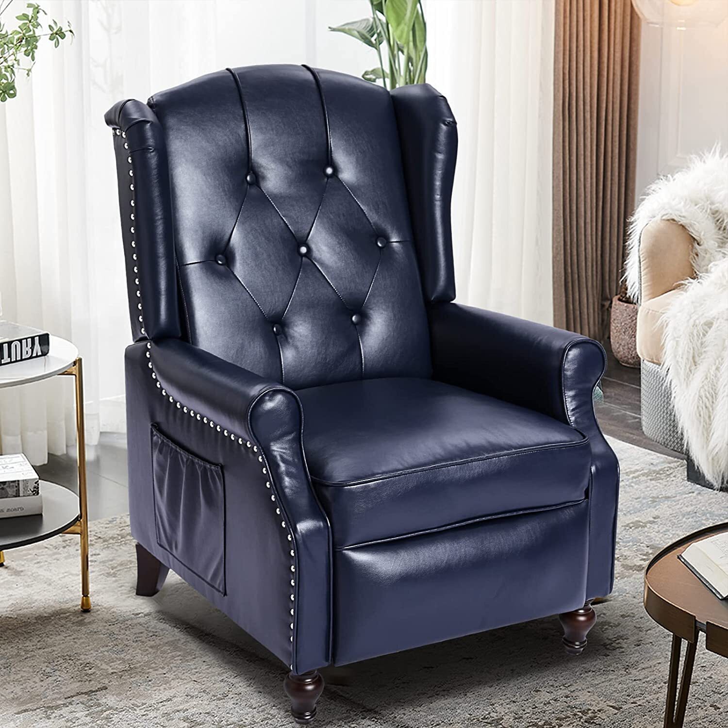 Wingback Electric Recliner Chair With Heat Massage