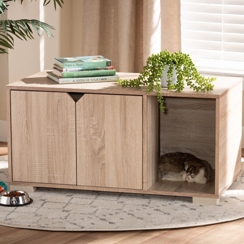 Wooden Cat Litter Furniture Cabinet