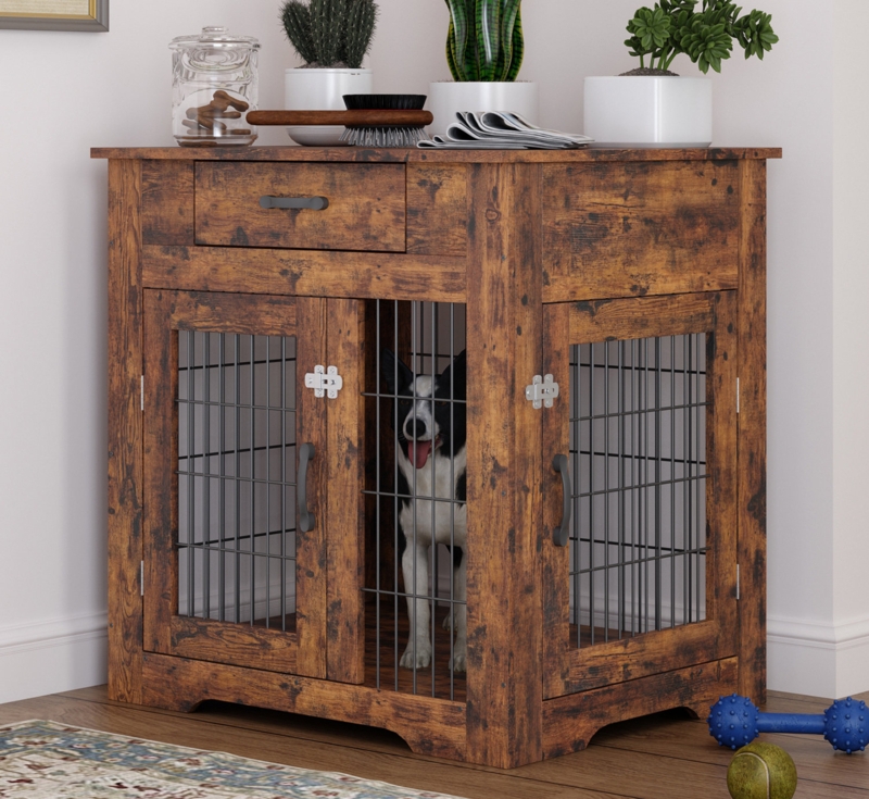 Multi-functional Dog Crate with Storage
