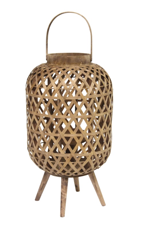 Handcrafted Bamboo Candleholder Lantern