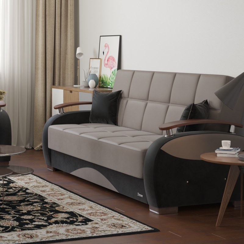 Multi-Functional Upholstered Sofabed with Hidden Storage