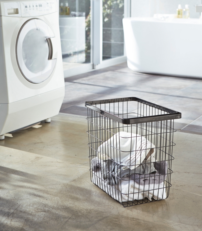 Airy Steel and Wire Laundry Basket