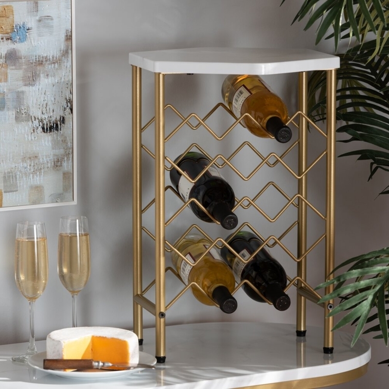 Glamorous Wine Rack with Tabletop