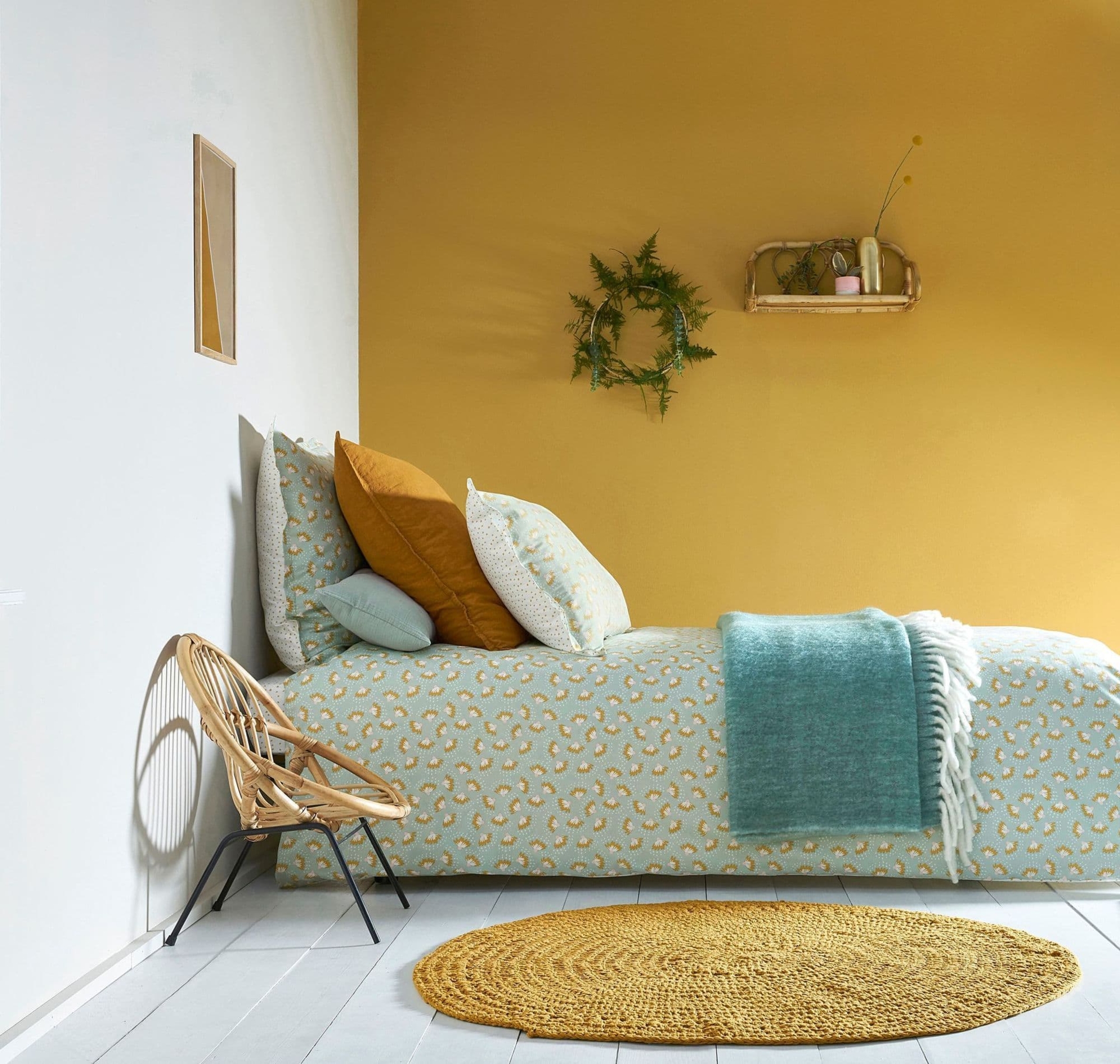 Yellow and Pastel Color Scheme