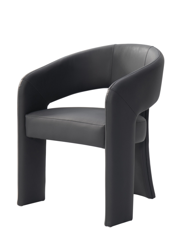 Sinatra Dining Chair with Faux Leather Upholstery