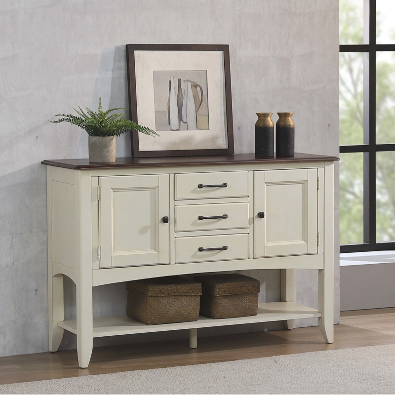 Transitional Sideboard Buffet Credenza