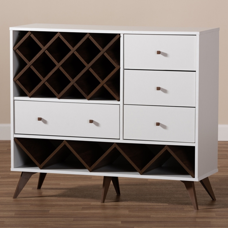 Wine Cabinet with Storage Drawers