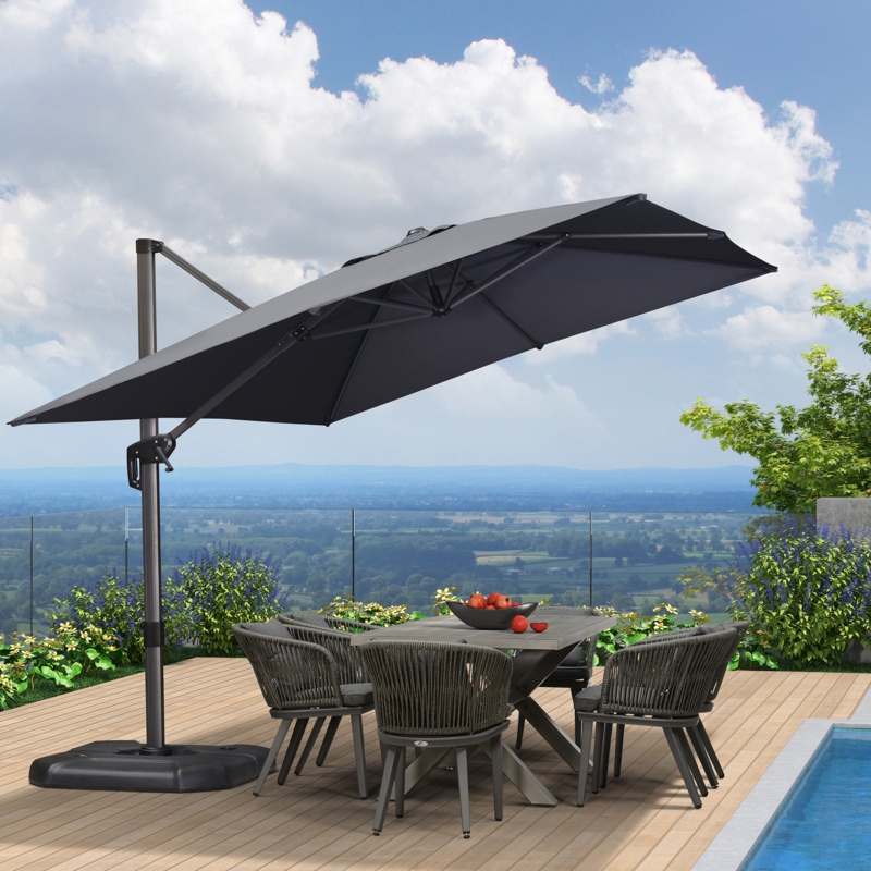Cantilever Patio Umbrella with Tilt and Rotation