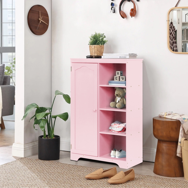 Compact Cabinet with Clothes Rail