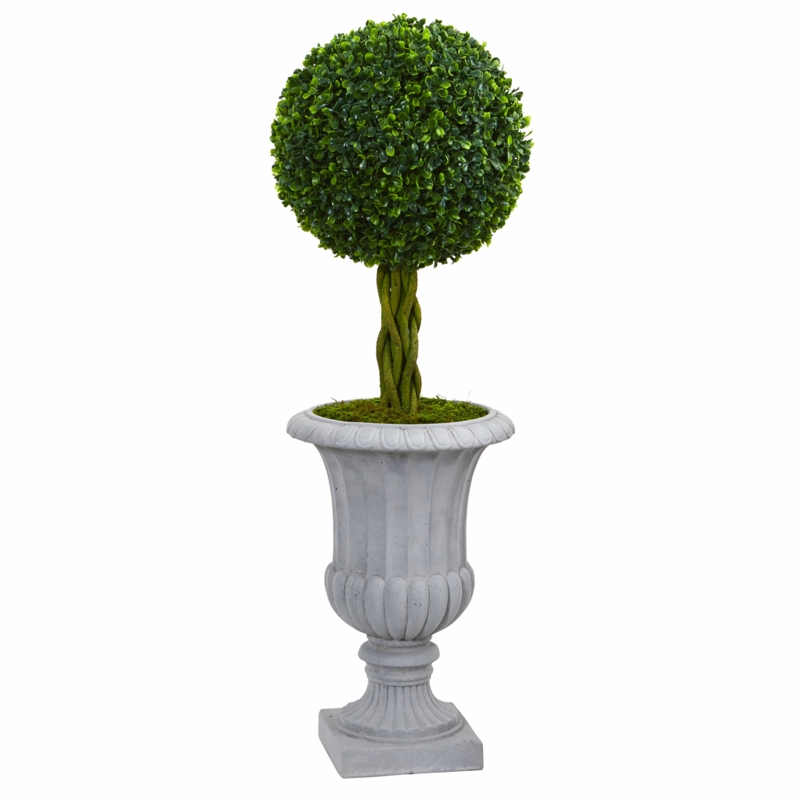 20" Artificial Boxwood Topiary in Urn
