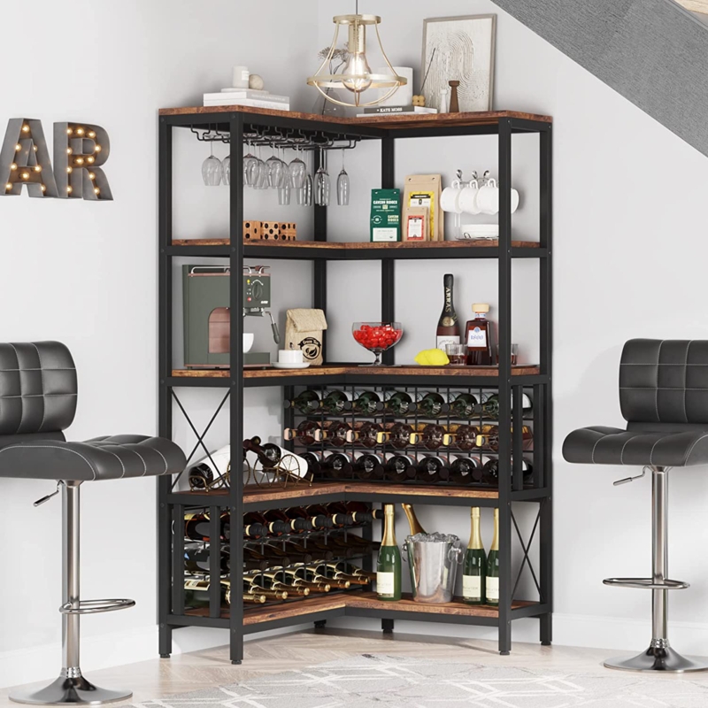 Corner Wine Cabinet for Home Bar