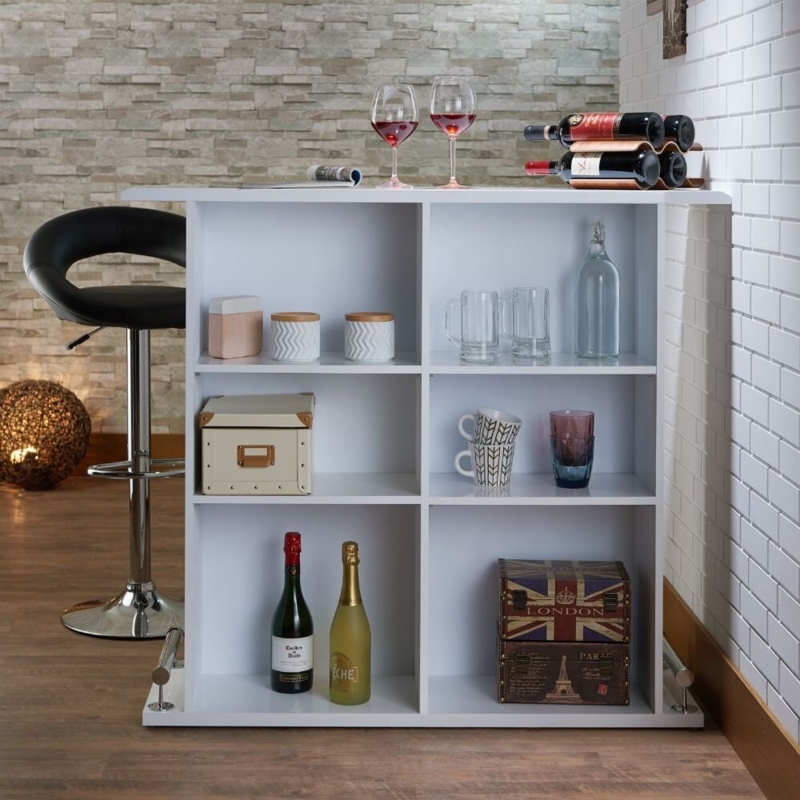 Contemporary Bar Table With Storage