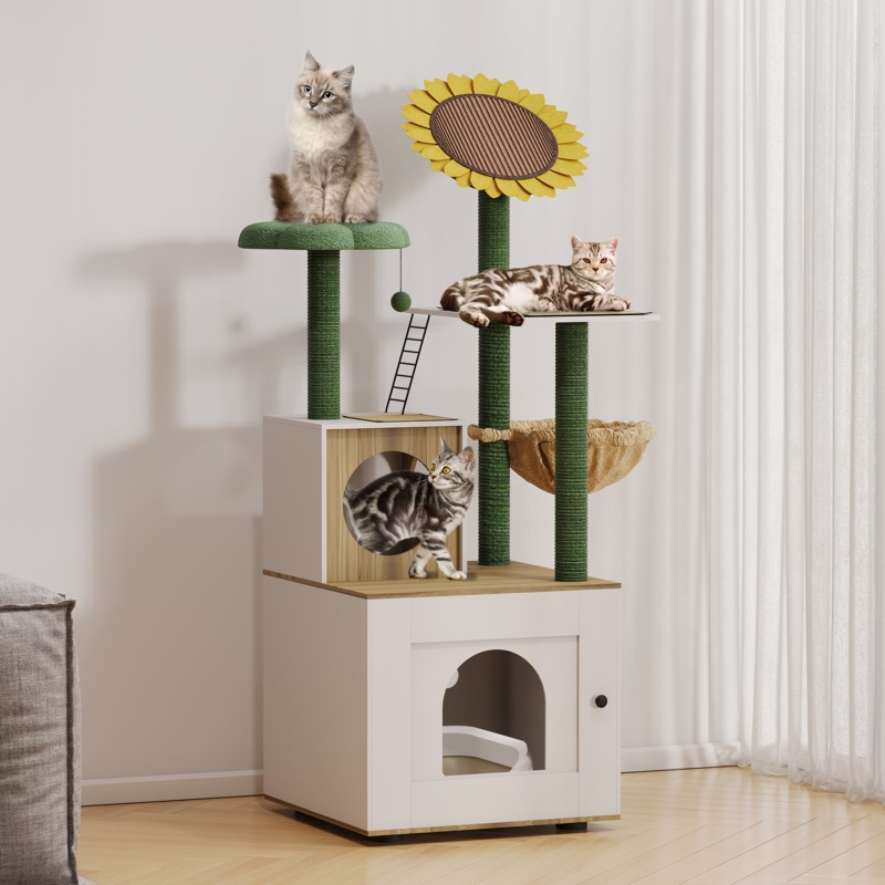 Cat Tree with Interactive Features