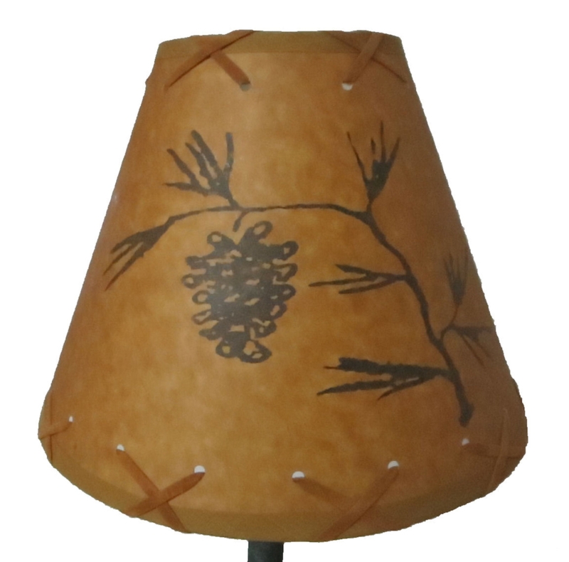 Rustic Pinecone Paper Lampshade