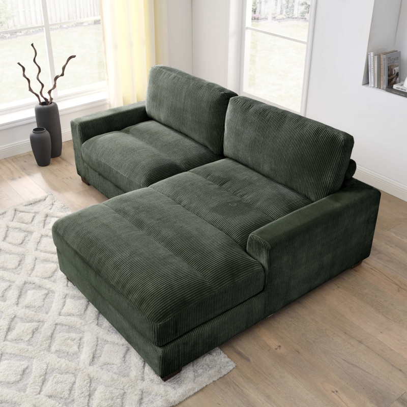 Oversize Right-Chaise Modular Sectional Sofa