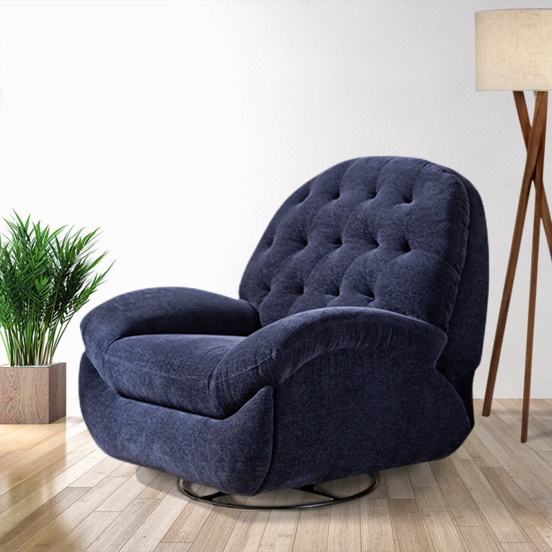 Chenille Upholstered Recliner Chair